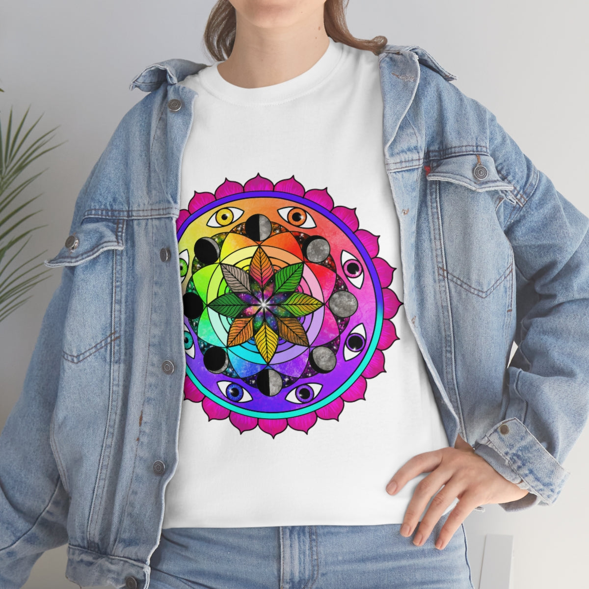 Rainbow Vision Mandala Cotton Shirt