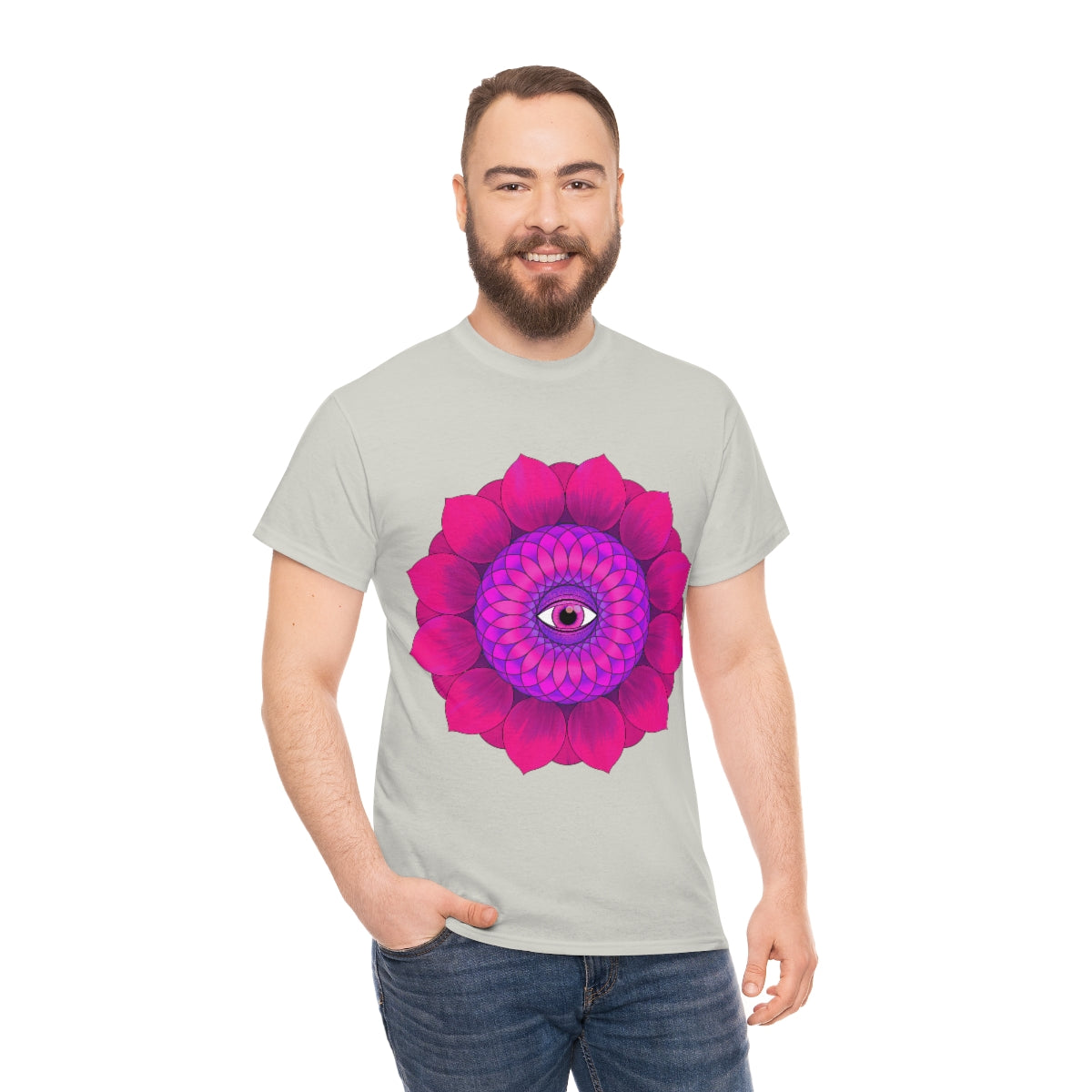 Mystic Pink Flower Cotton Shirt