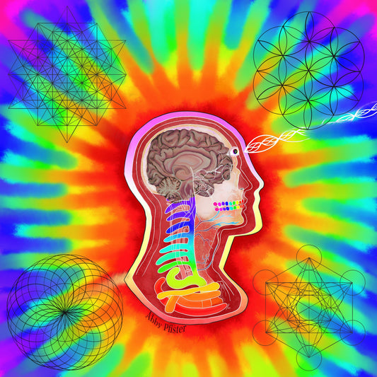 Geometeic Brain Print