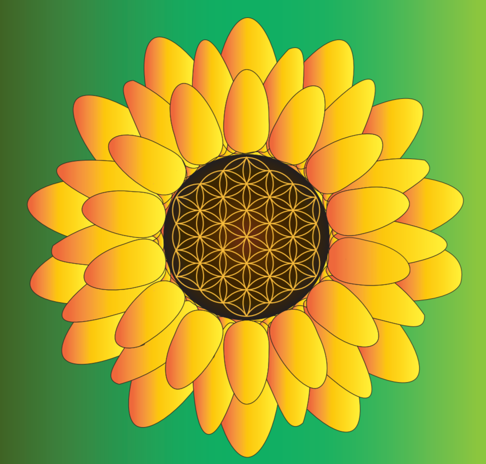 SunFlower of Life Magnet