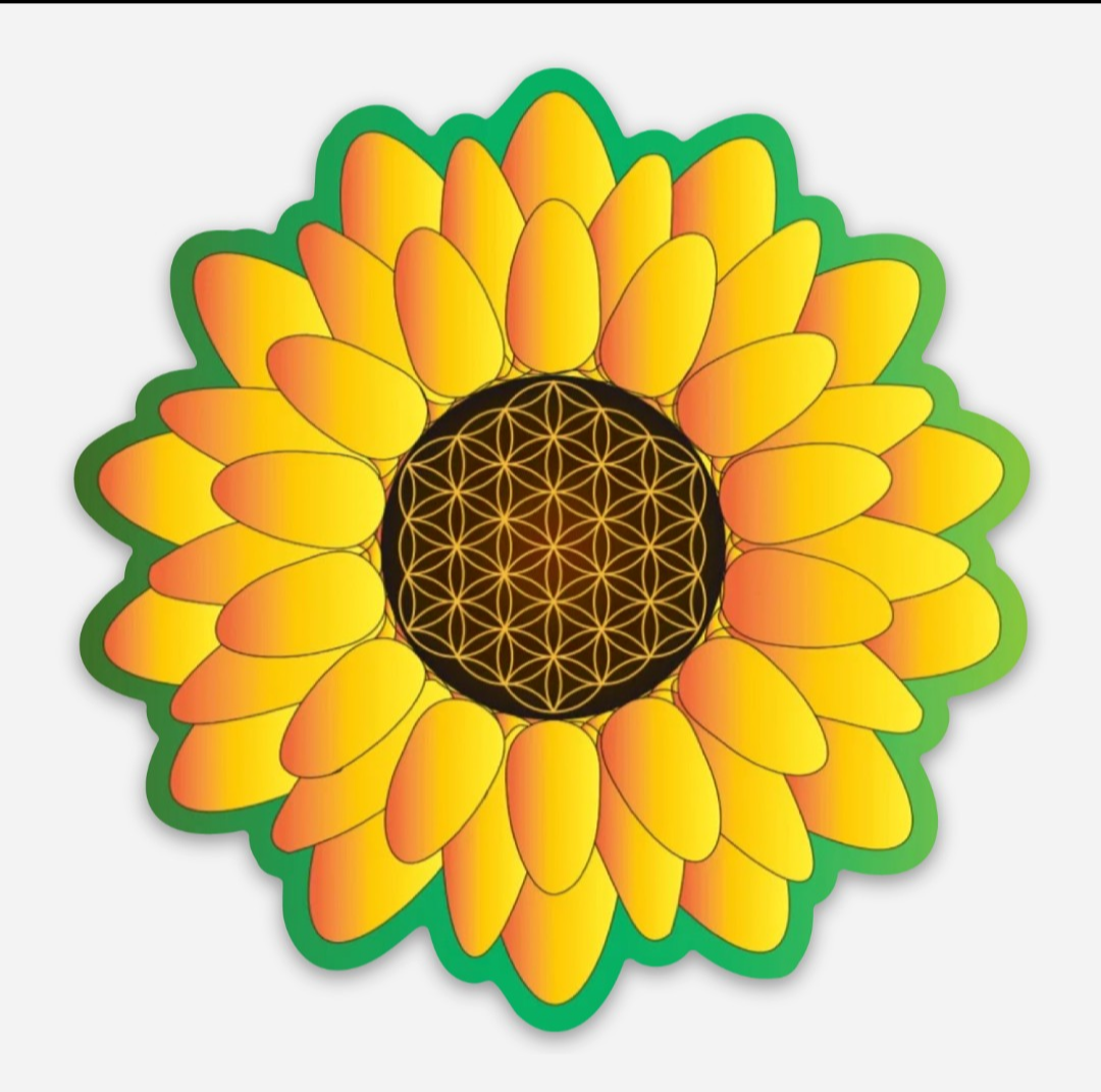 SunFlower of Life Magnet