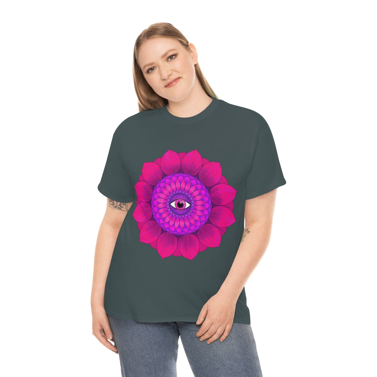 Mystic Pink Flower Cotton Shirt