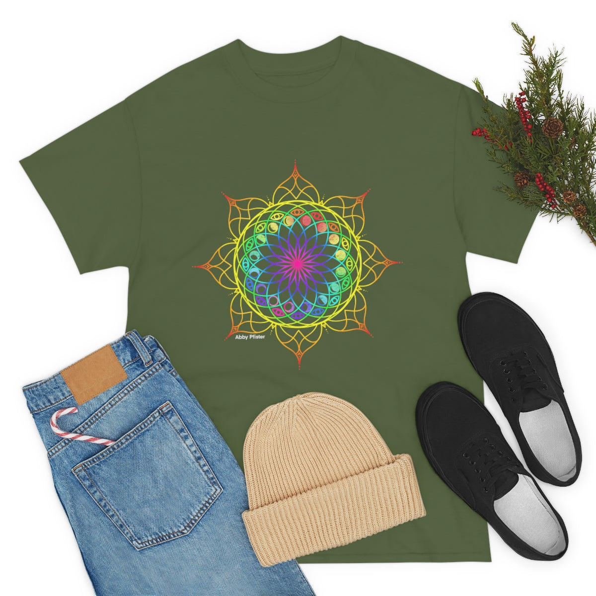 Moon Visions Mandala Cotton Shirt