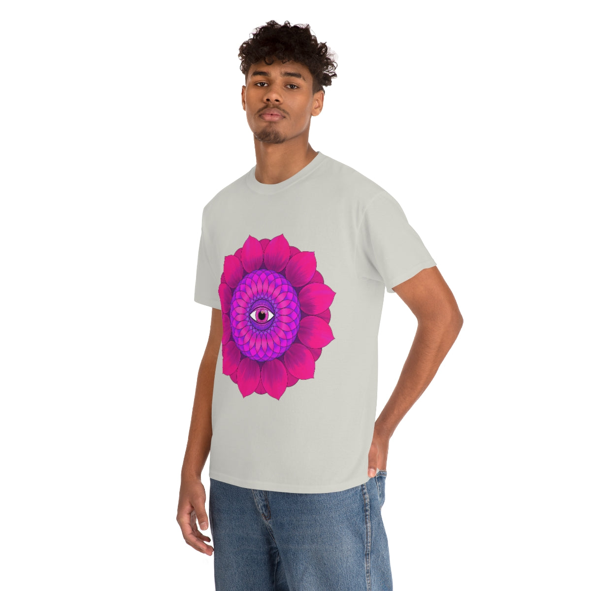 Mystic Pink Flower Cotton Shirt