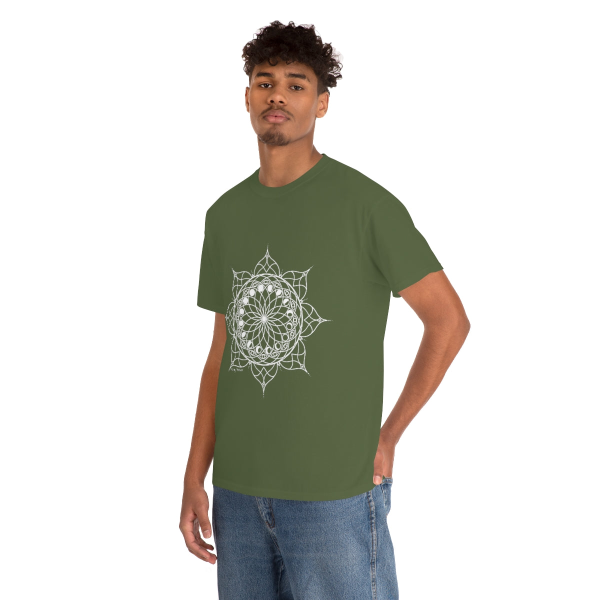 Moon Visions Mandala Cotton Shirt