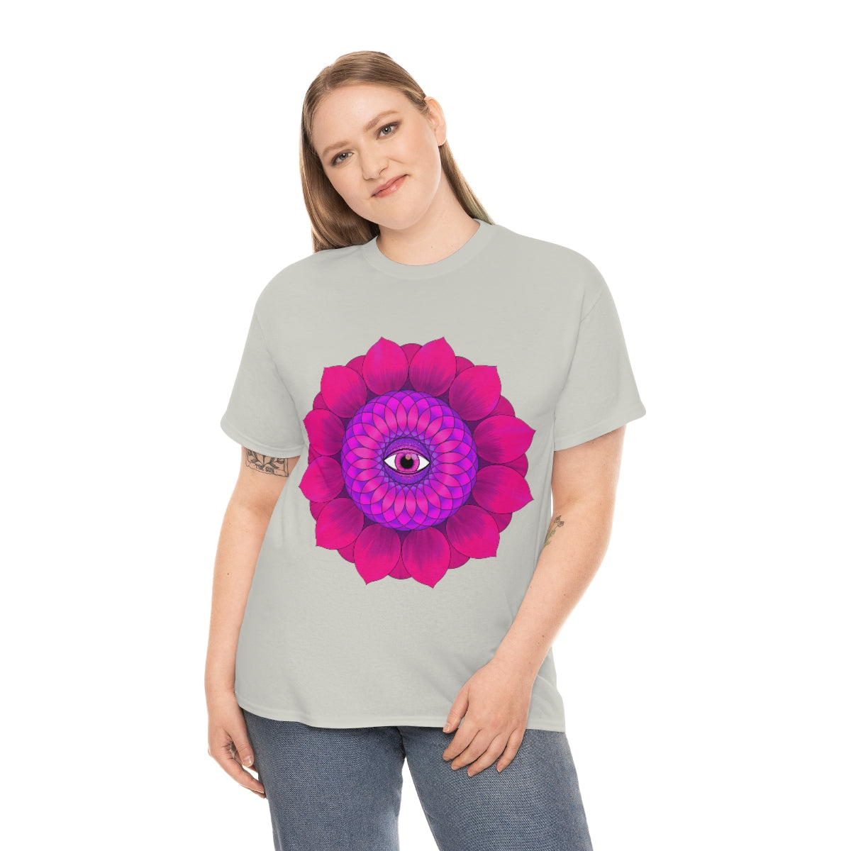 Mystic Pink Flower Cotton Shirt
