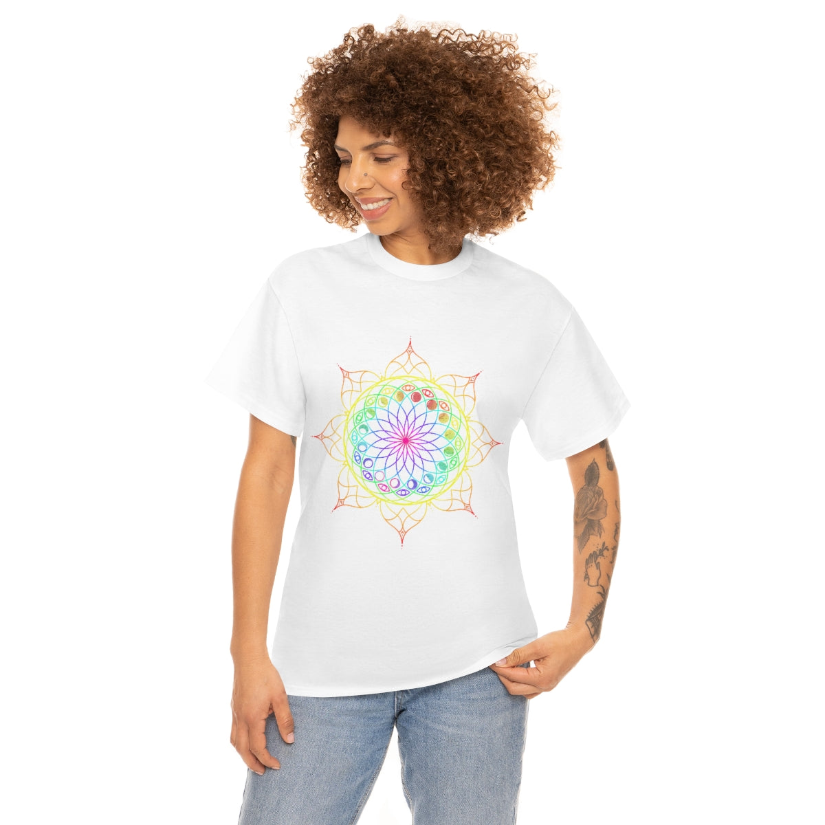 Moon Visions Mandala Cotton Shirt