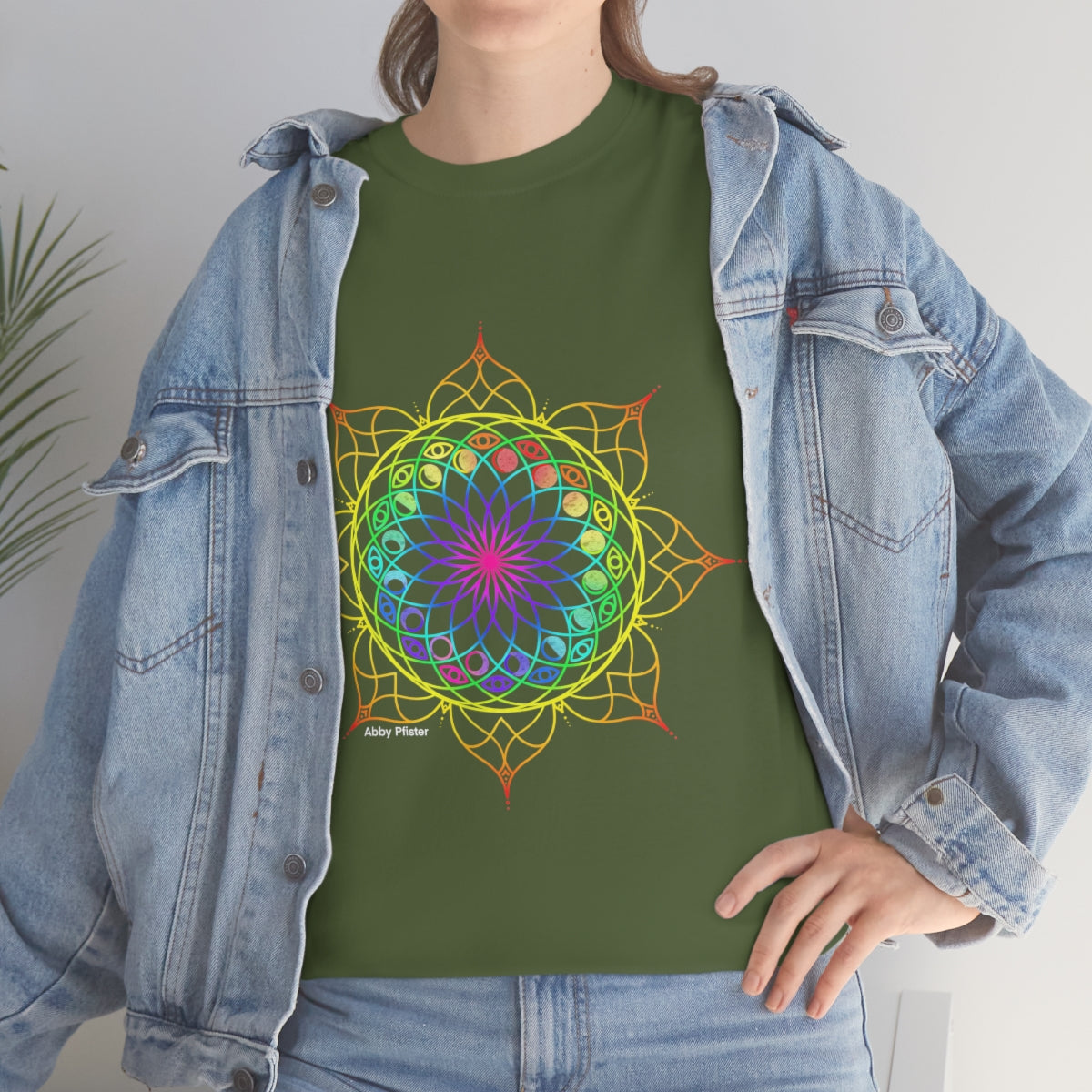 Moon Visions Mandala Cotton Shirt