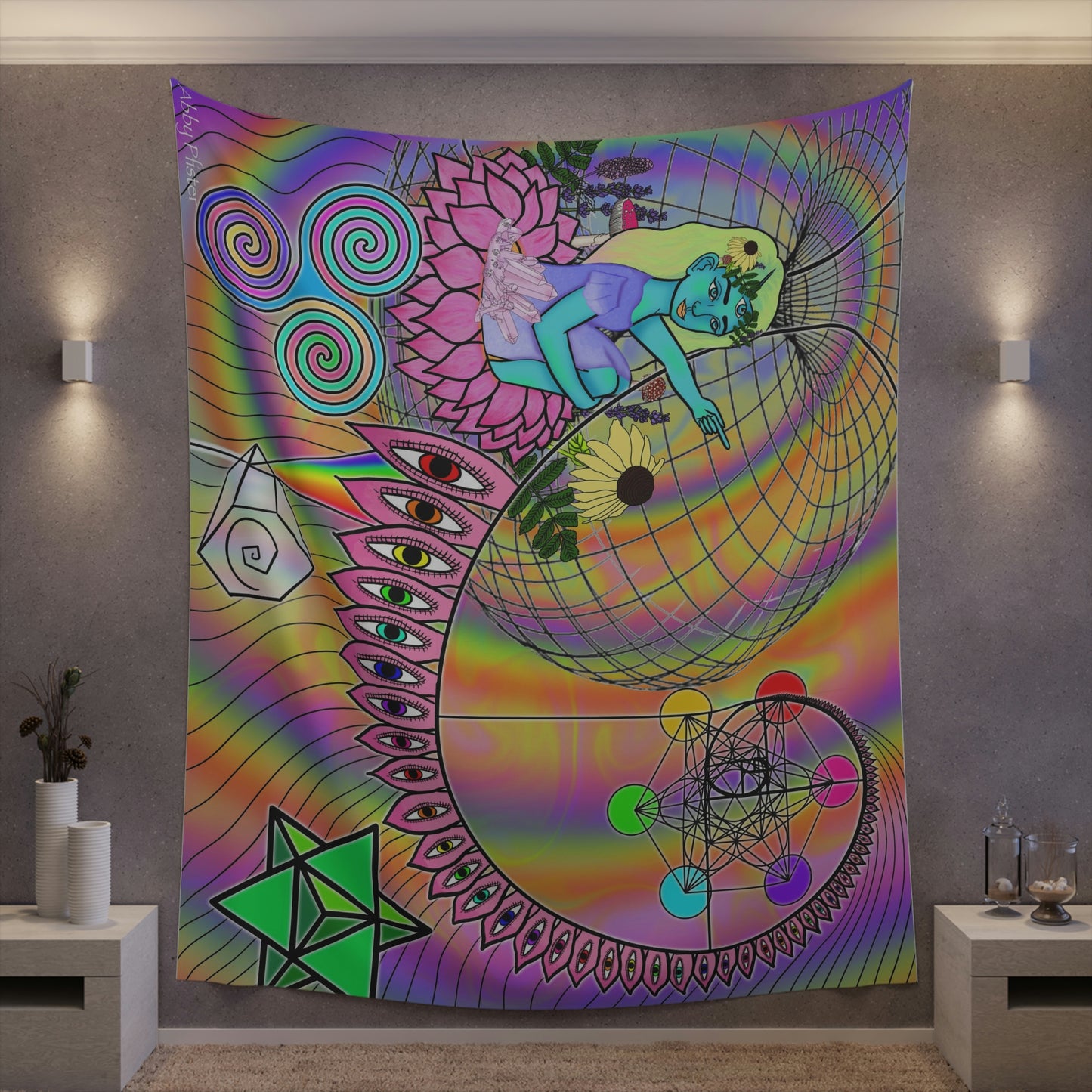 Down The Rabbit Hole Wall Tapestry