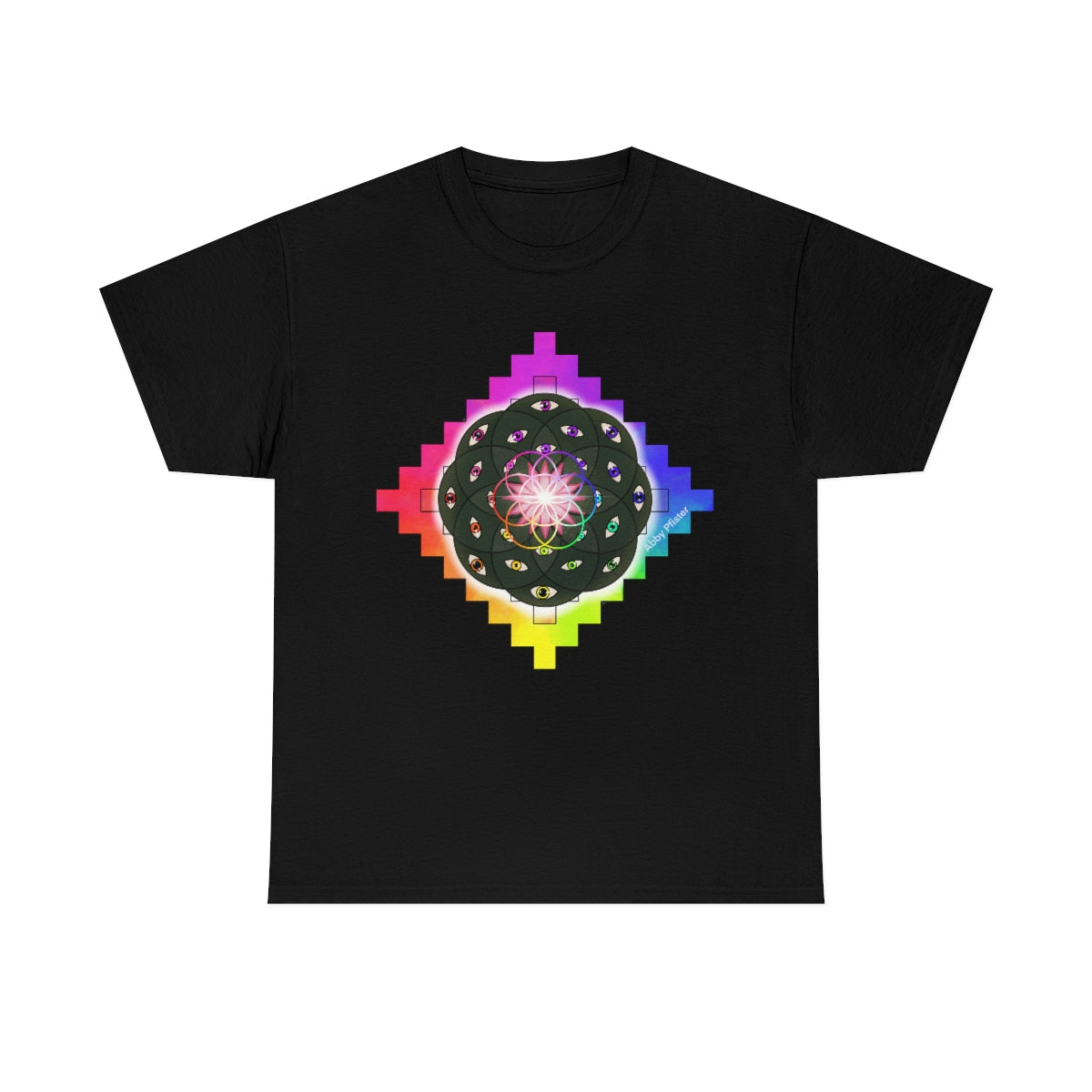 Geometric Cactus Heavy Cotton Tee