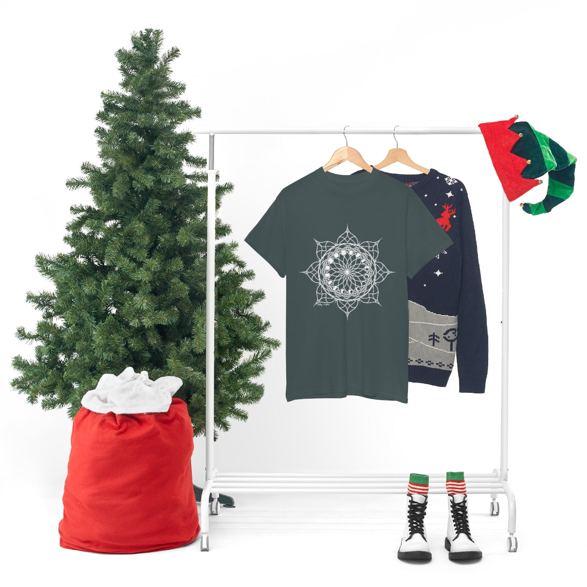 Moon Visions Mandala Cotton Shirt