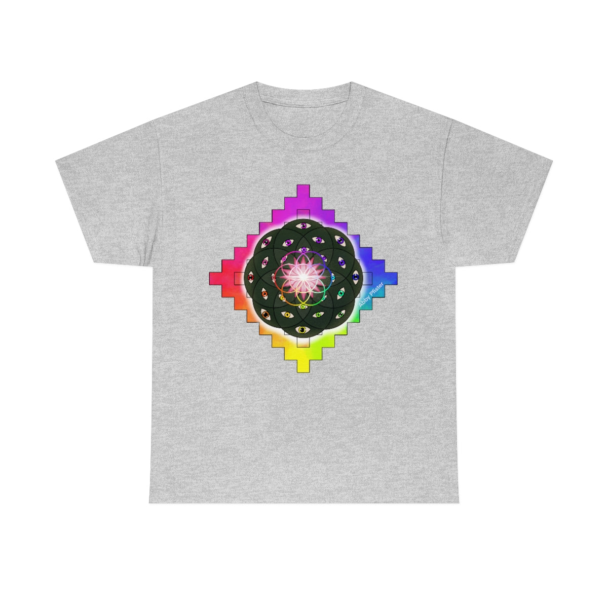 Geometric Cactus Heavy Cotton Tee