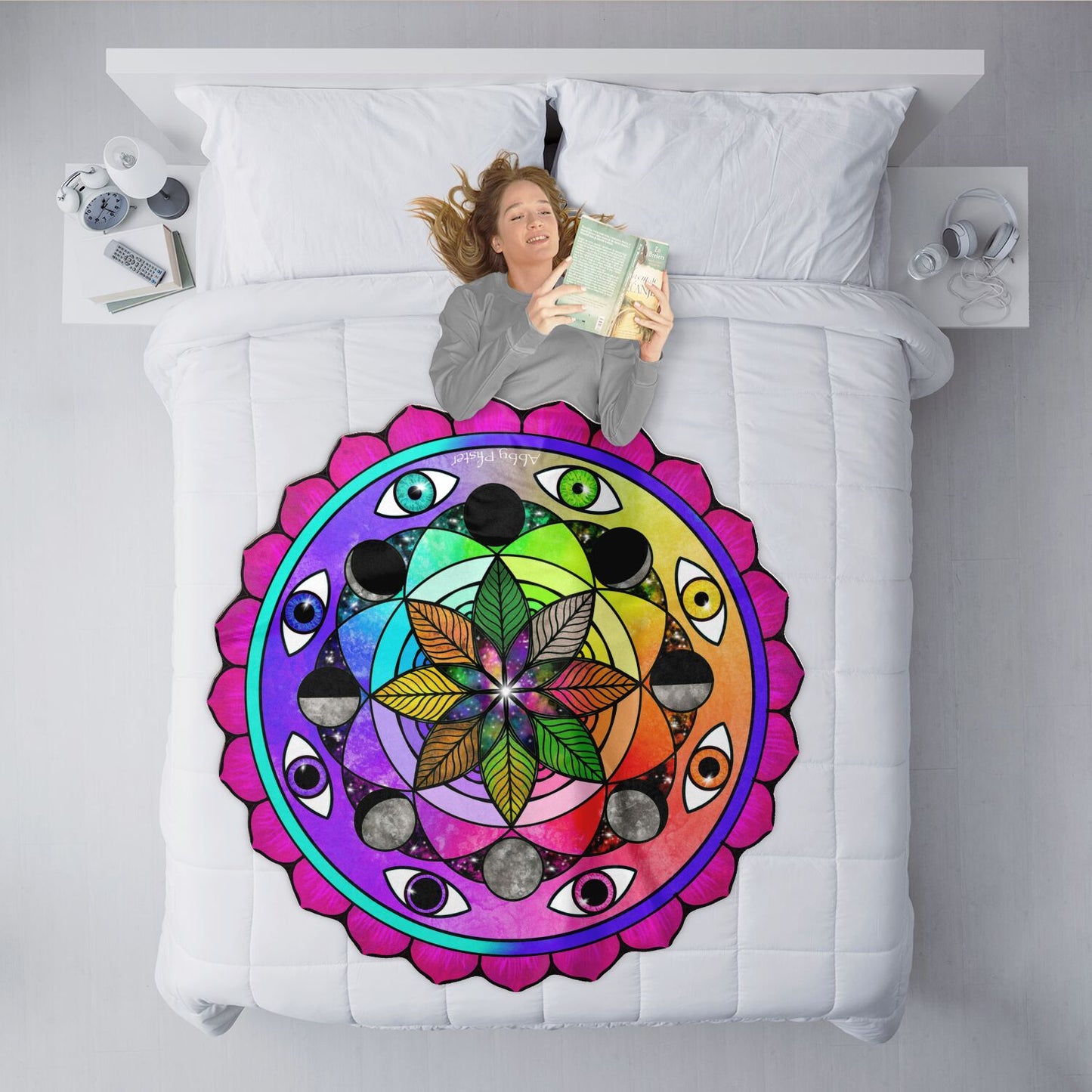 Rainbow Vision Mandala Blanket