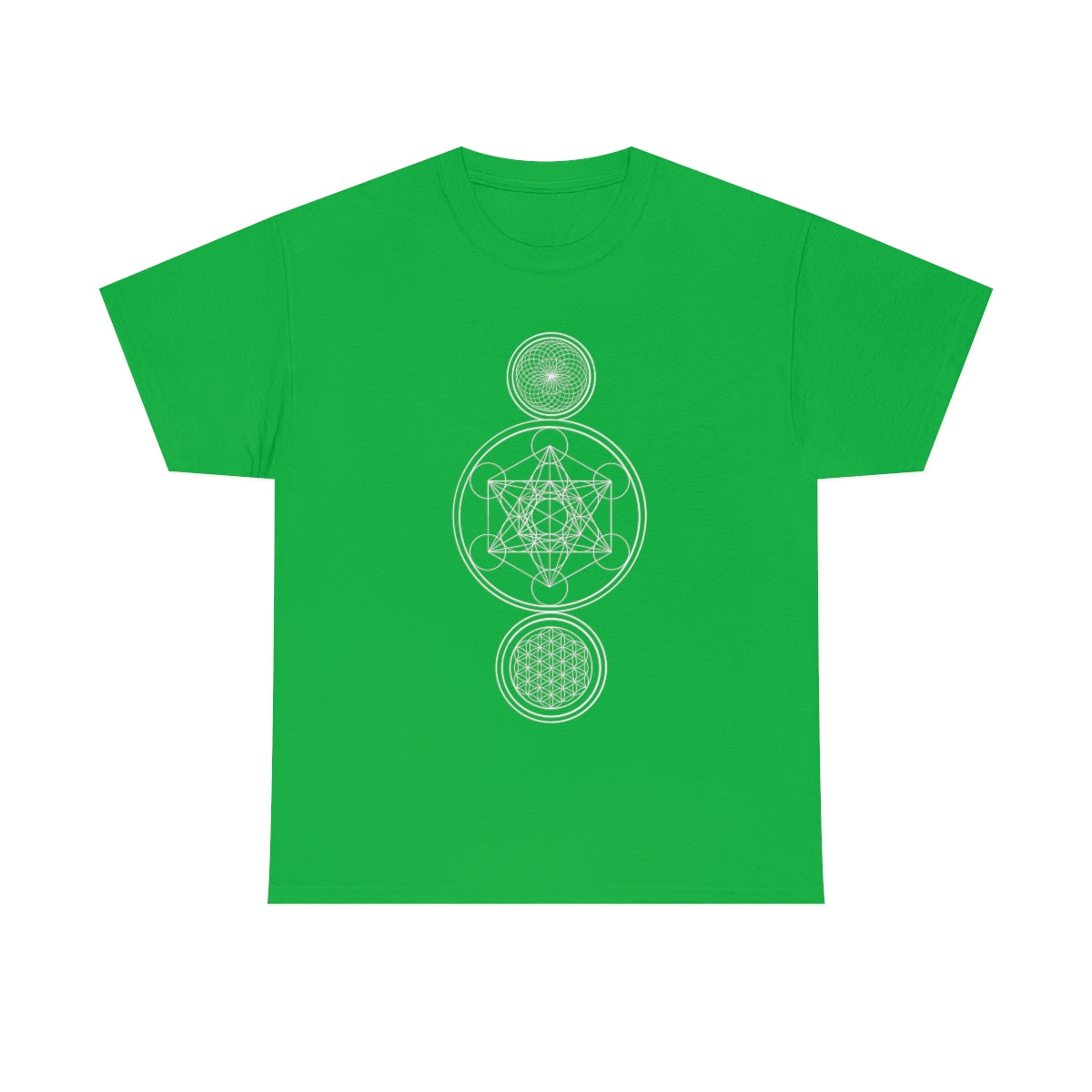 Sacred Geometry Black Cotton Shirt