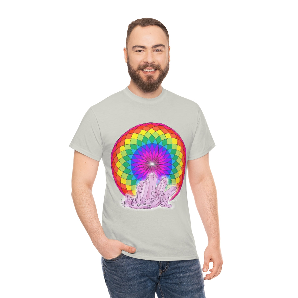 Crystal Mandala Cotton Shirt