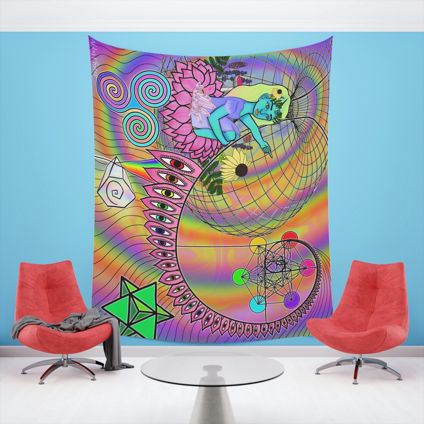 Down The Rabbit Hole Wall Tapestry