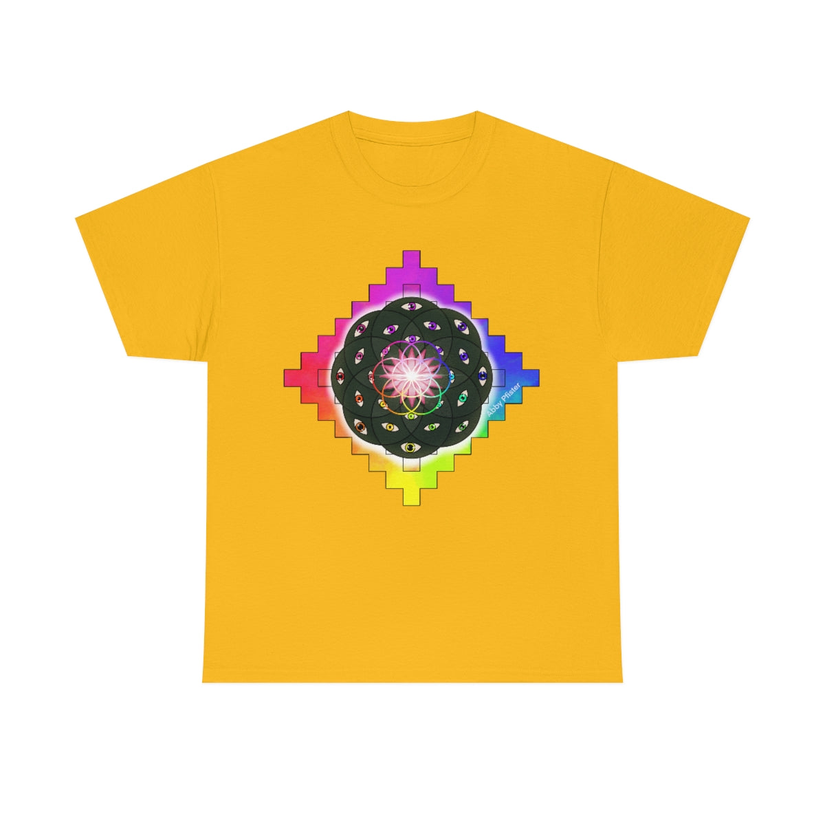 Geometric Cactus Heavy Cotton Tee