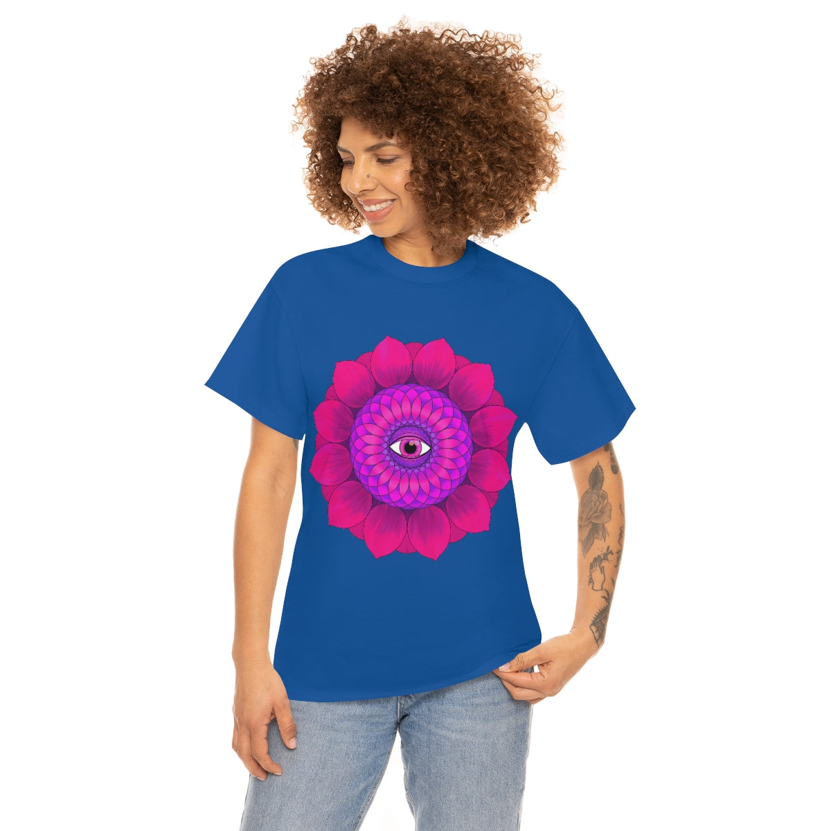 Mystic Pink Flower Cotton Shirt