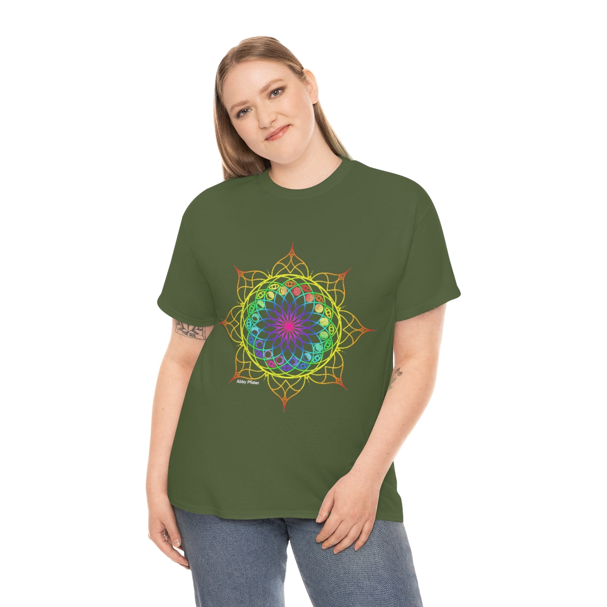 Moon Visions Mandala Cotton Shirt