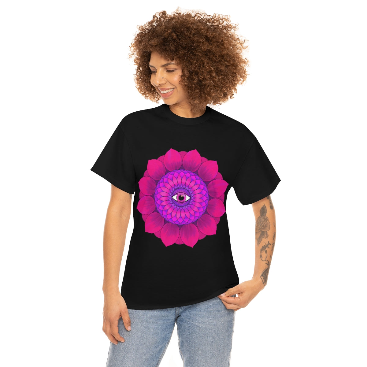 Mystic Pink Flower Cotton Shirt