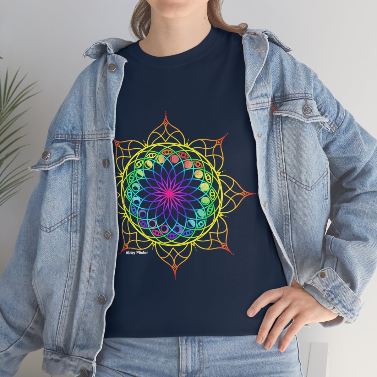 Moon Visions Mandala Cotton Shirt