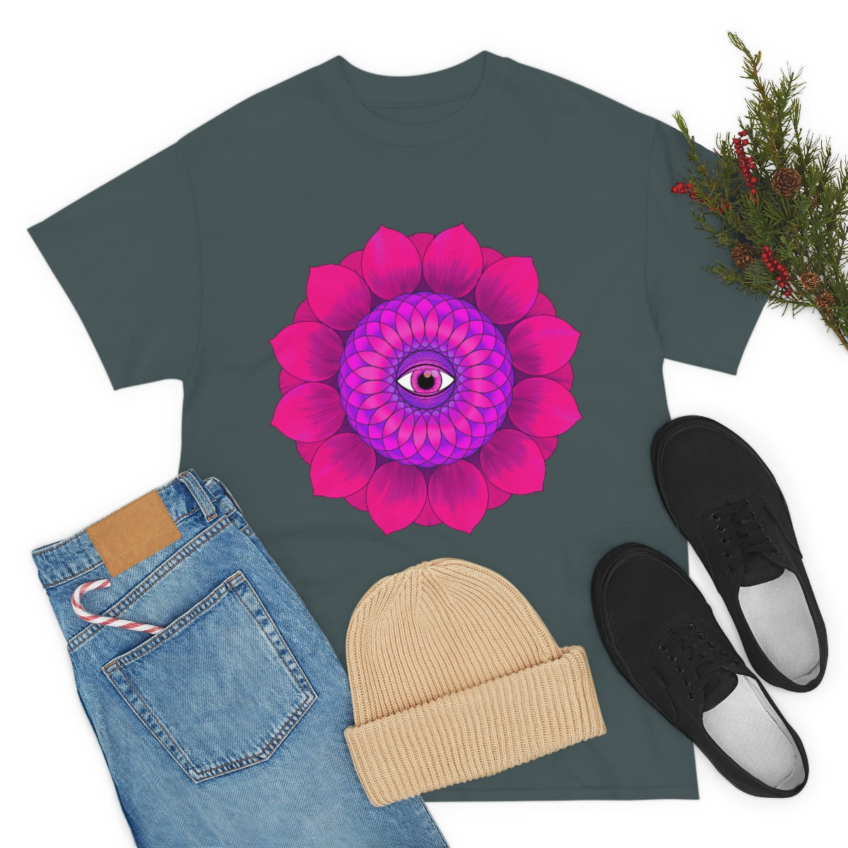 Mystic Pink Flower Cotton Shirt