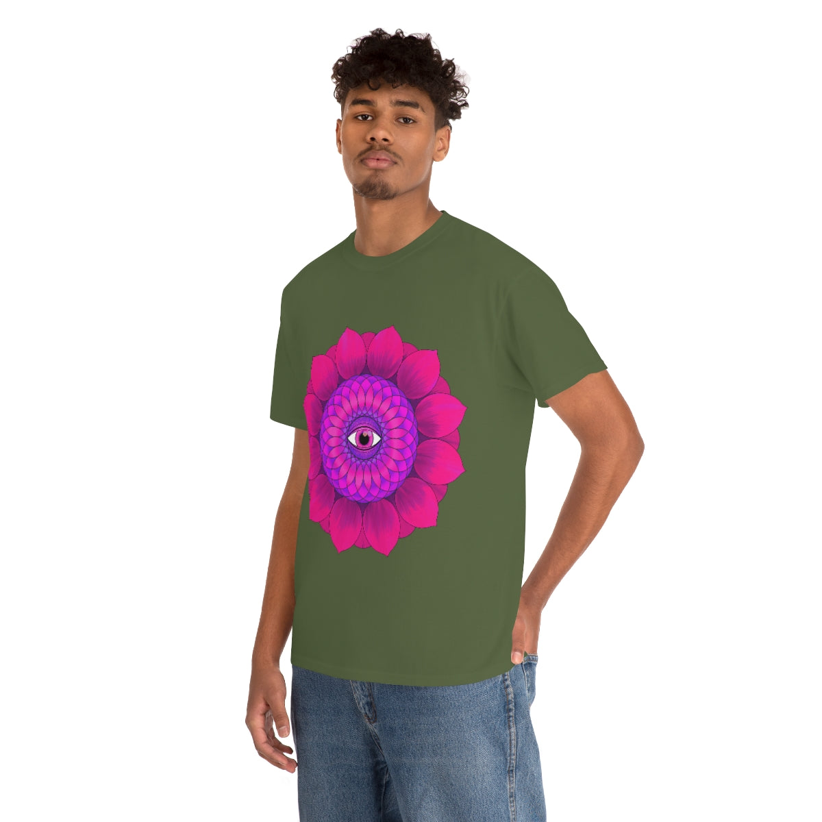 Mystic Pink Flower Cotton Shirt