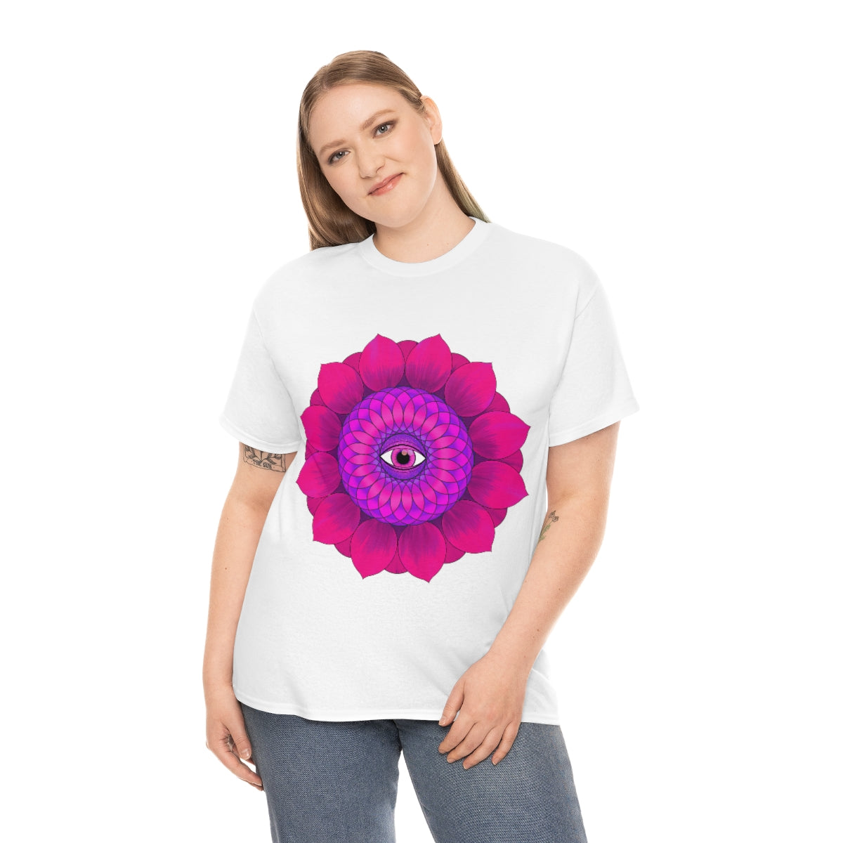 Mystic Pink Flower Cotton Shirt