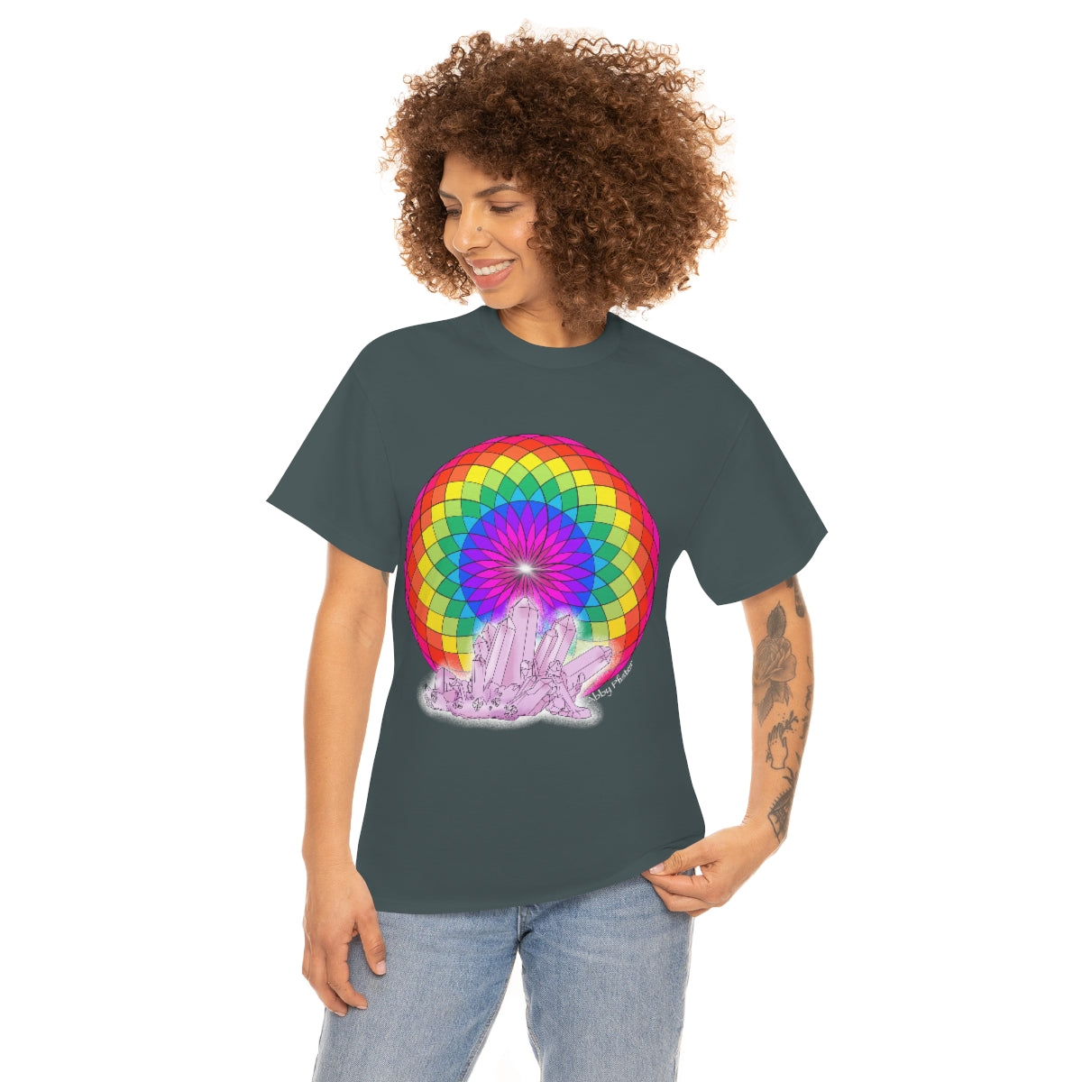 Crystal Mandala Cotton Shirt