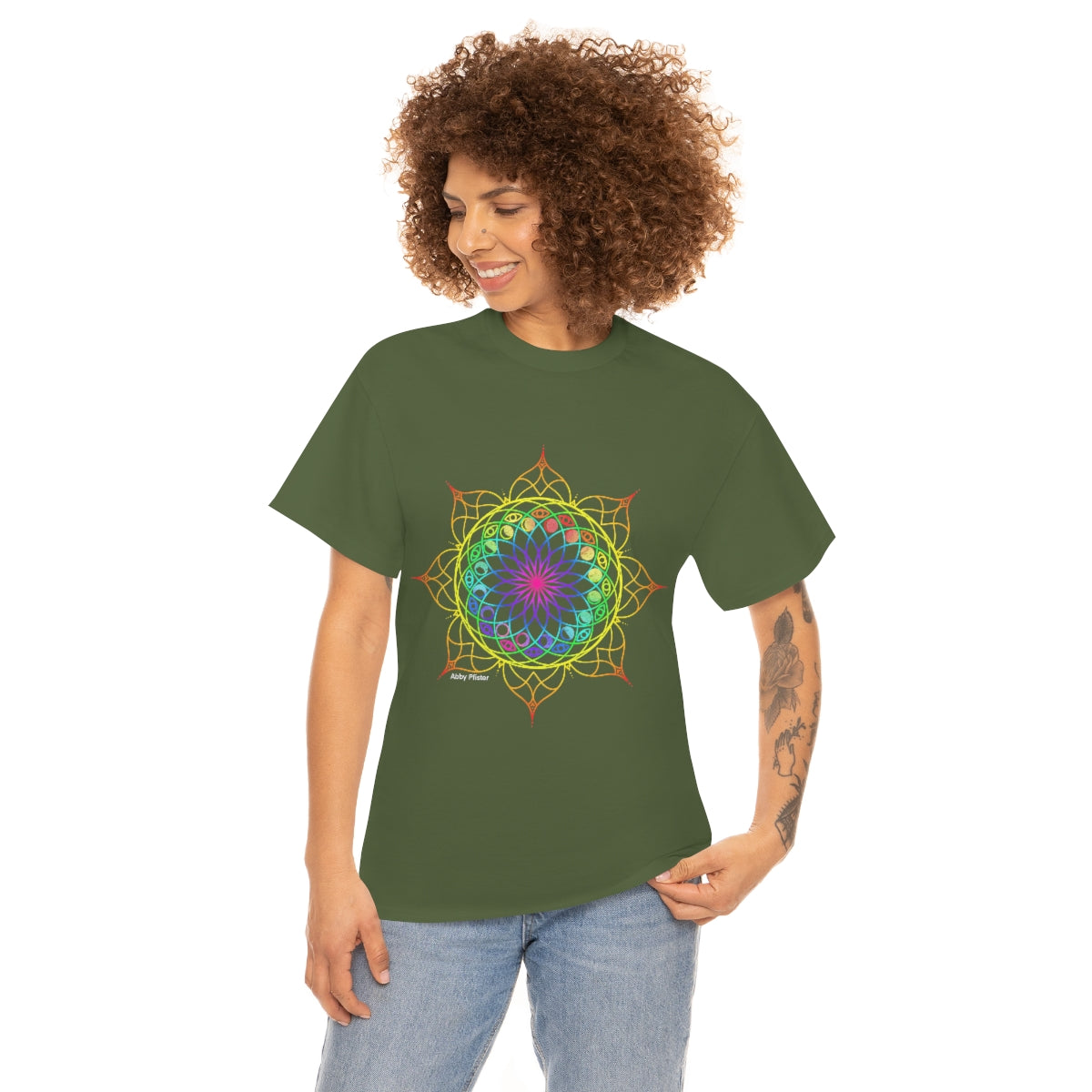 Moon Visions Mandala Cotton Shirt