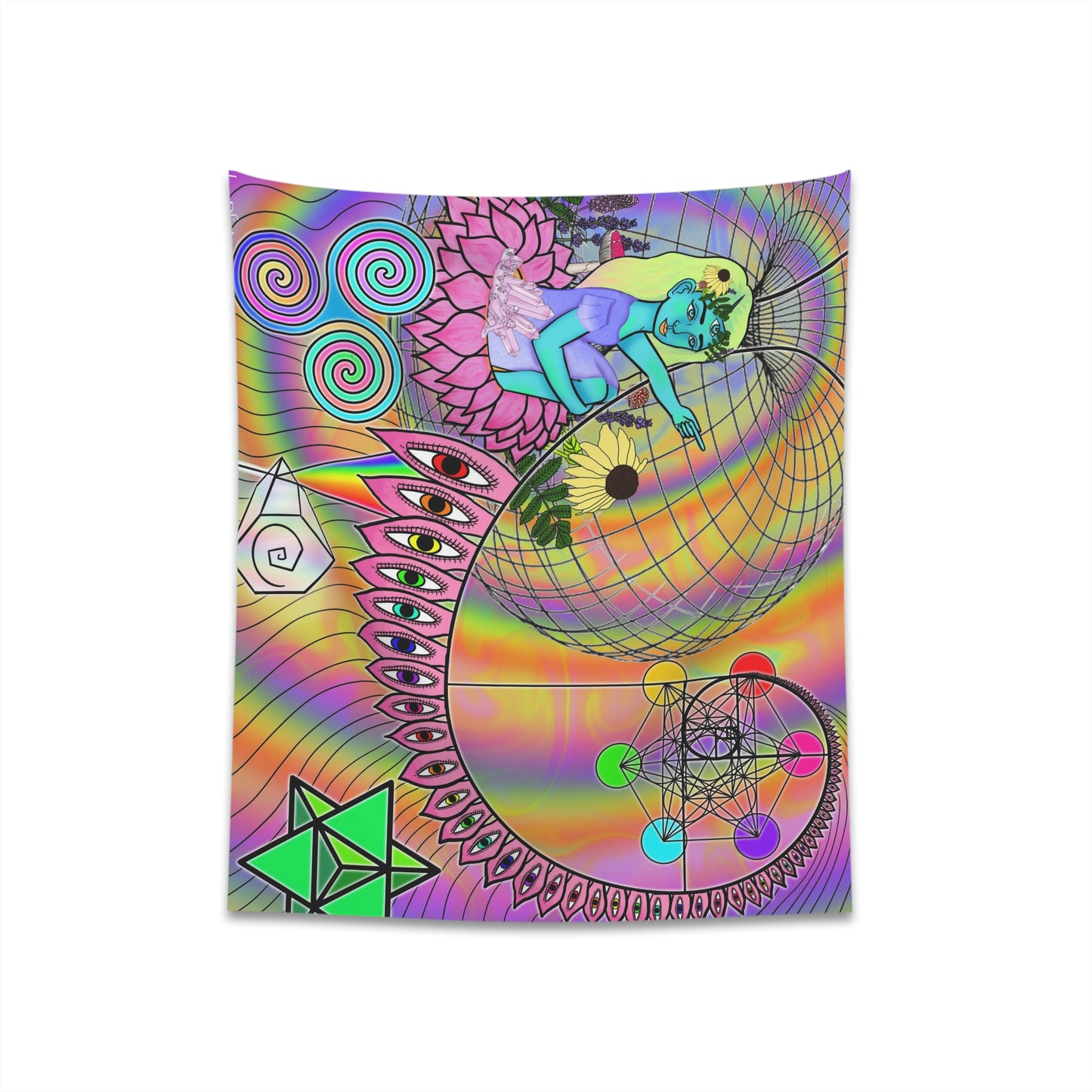 Down The Rabbit Hole Wall Tapestry