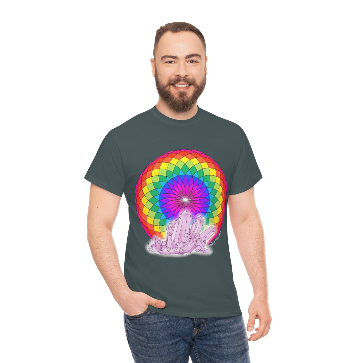 Crystal Mandala Cotton Shirt