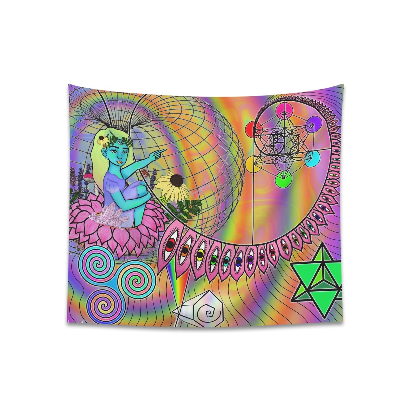 Down The Rabbit Hole Wall Tapestry