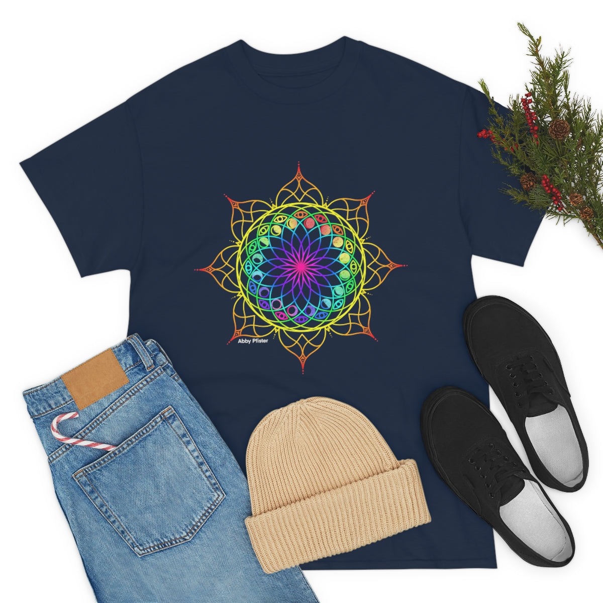 Moon Visions Mandala Cotton Shirt