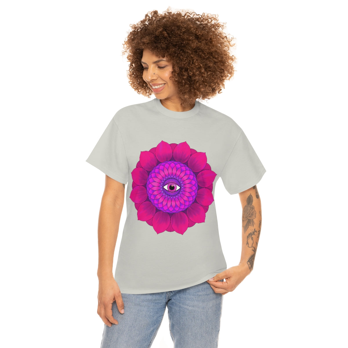 Mystic Pink Flower Cotton Shirt