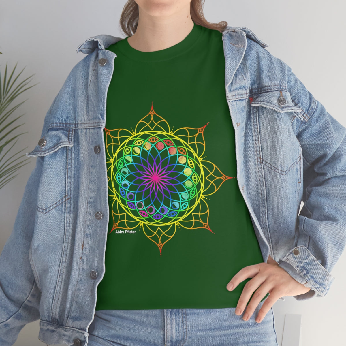 Moon Visions Mandala Cotton Shirt