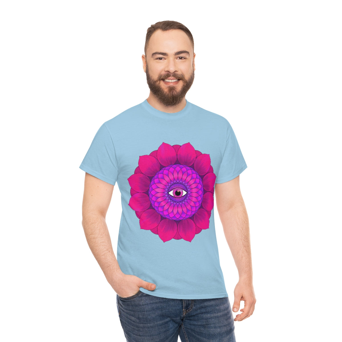 Mystic Pink Flower Cotton Shirt
