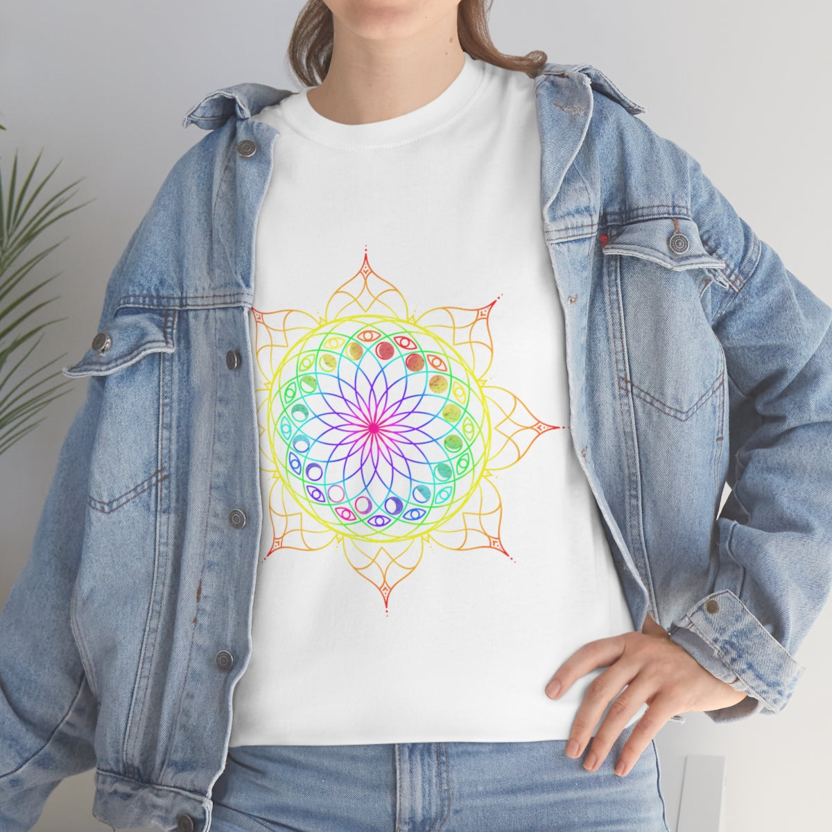 Moon Visions Mandala Cotton Shirt
