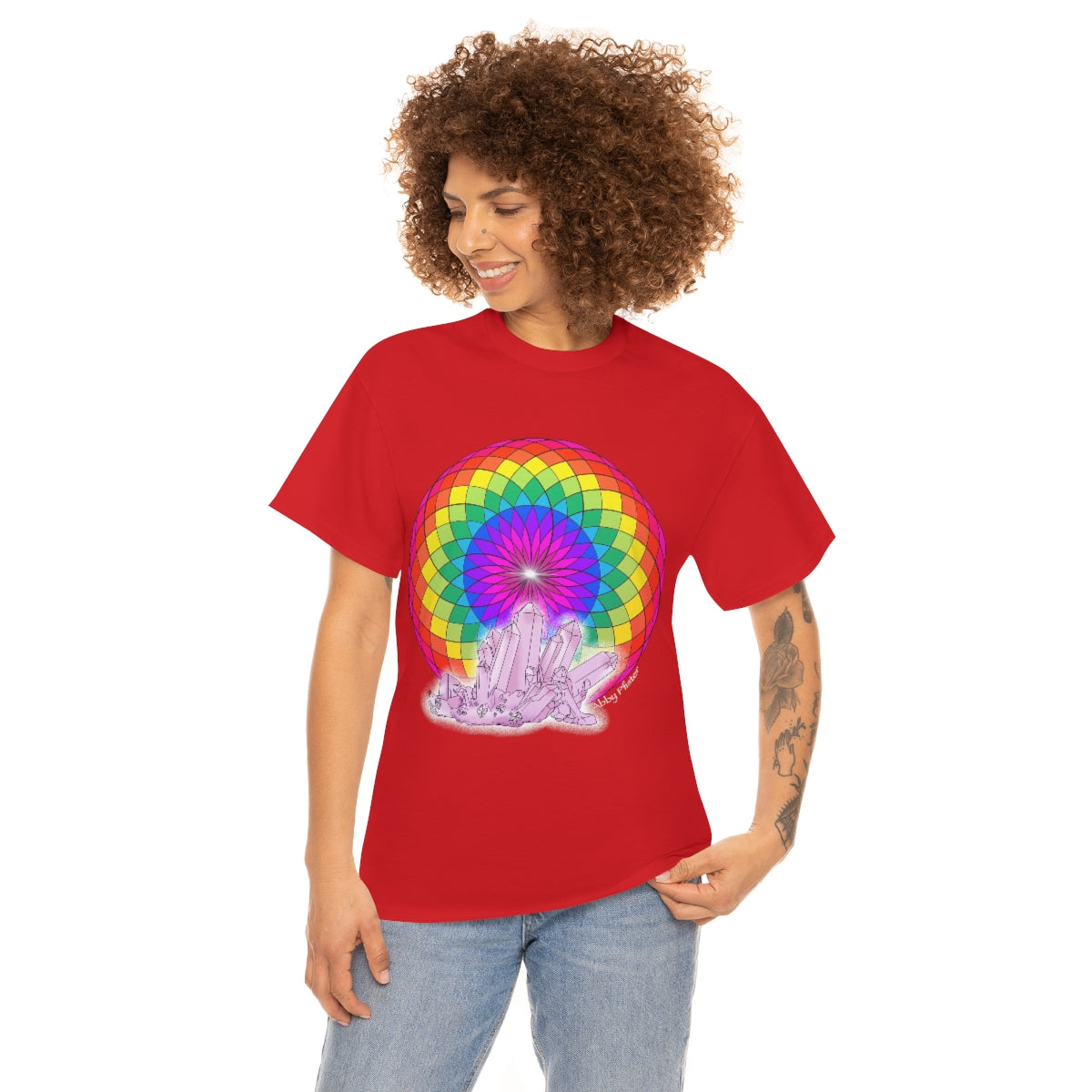 Crystal Mandala Cotton Shirt