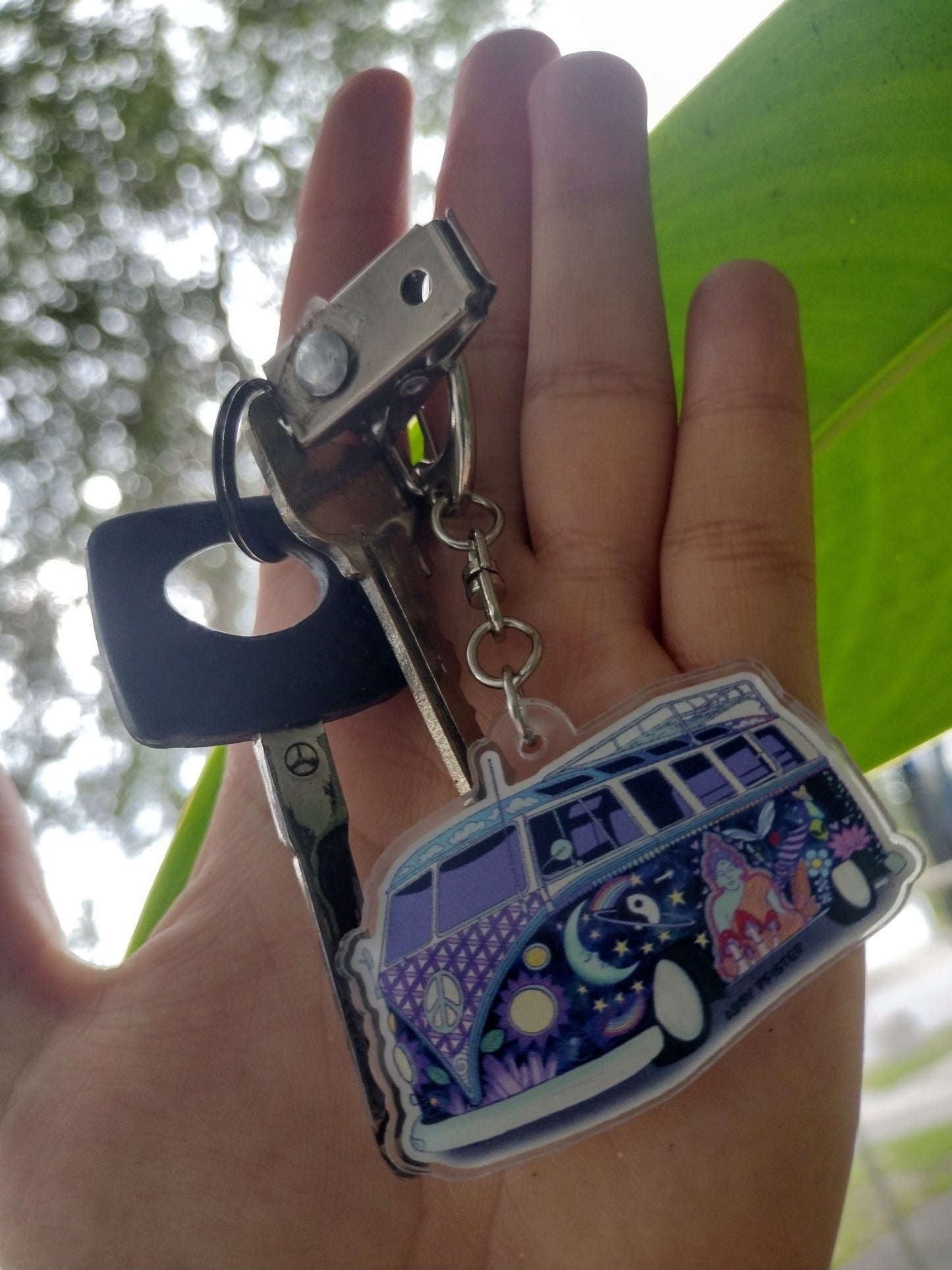Hippie Van Key Chain
