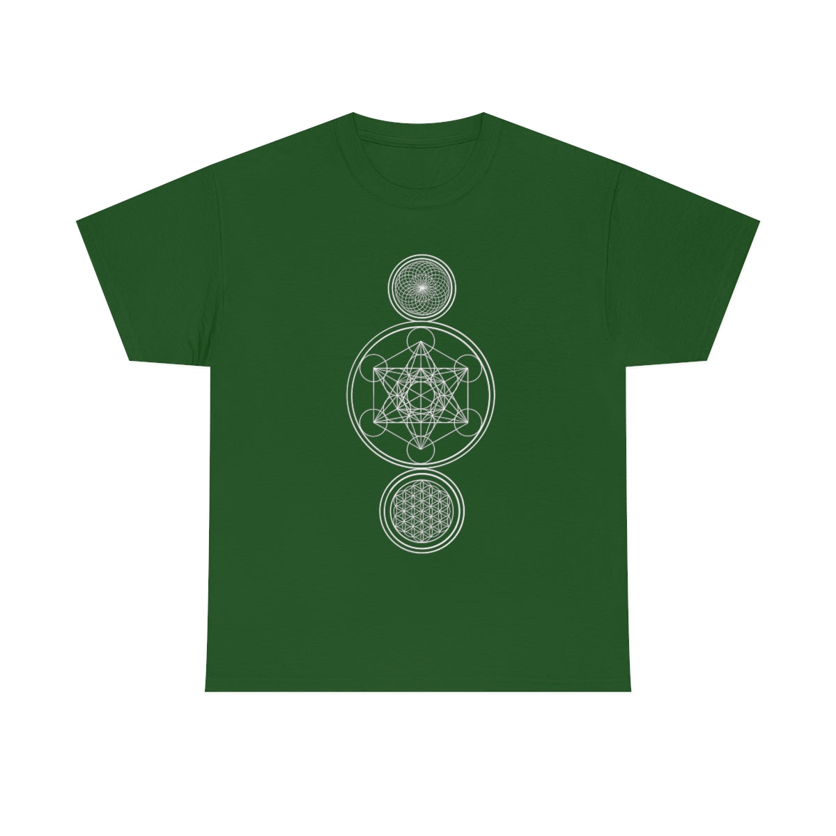 Sacred Geometry Black Cotton Shirt