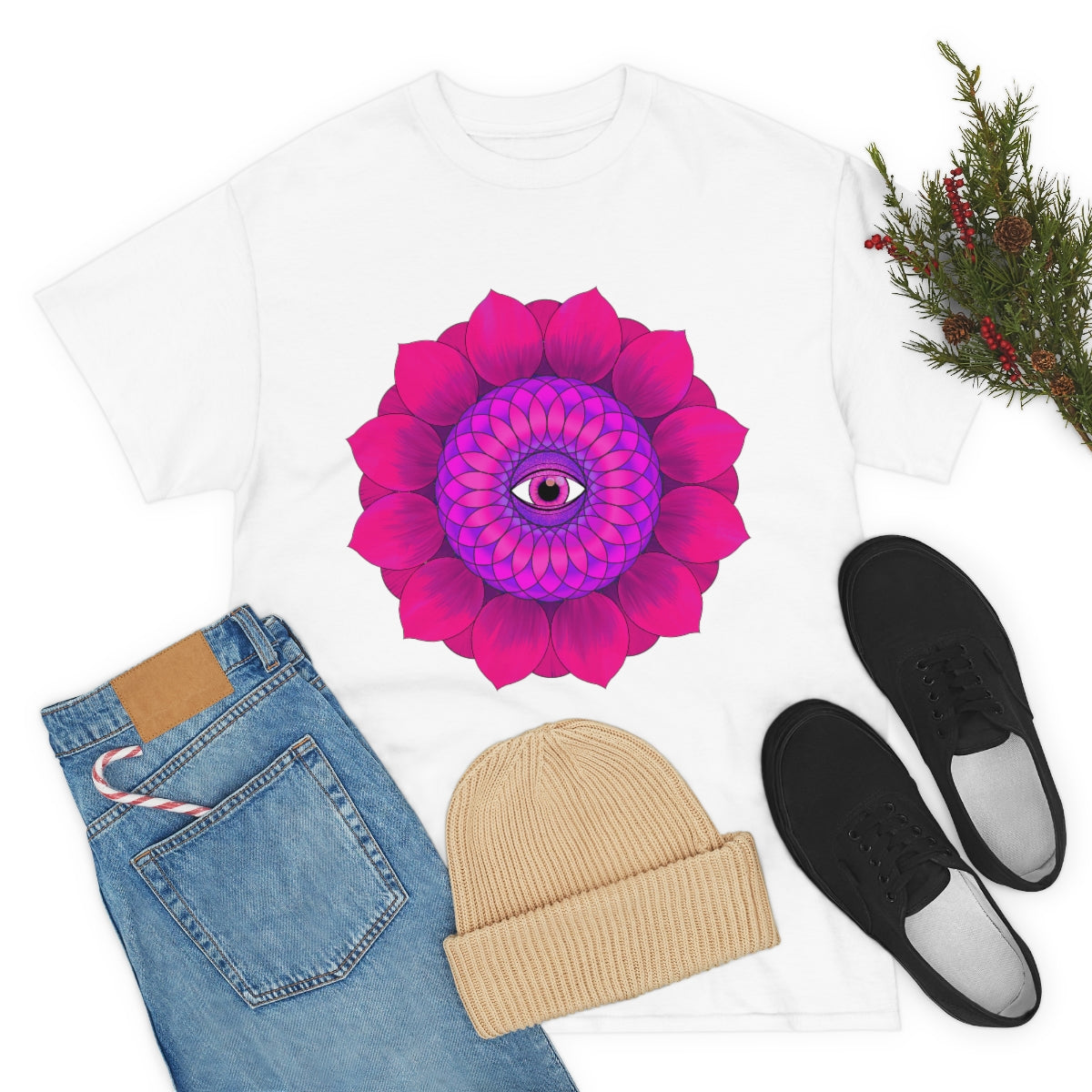Mystic Pink Flower Cotton Shirt