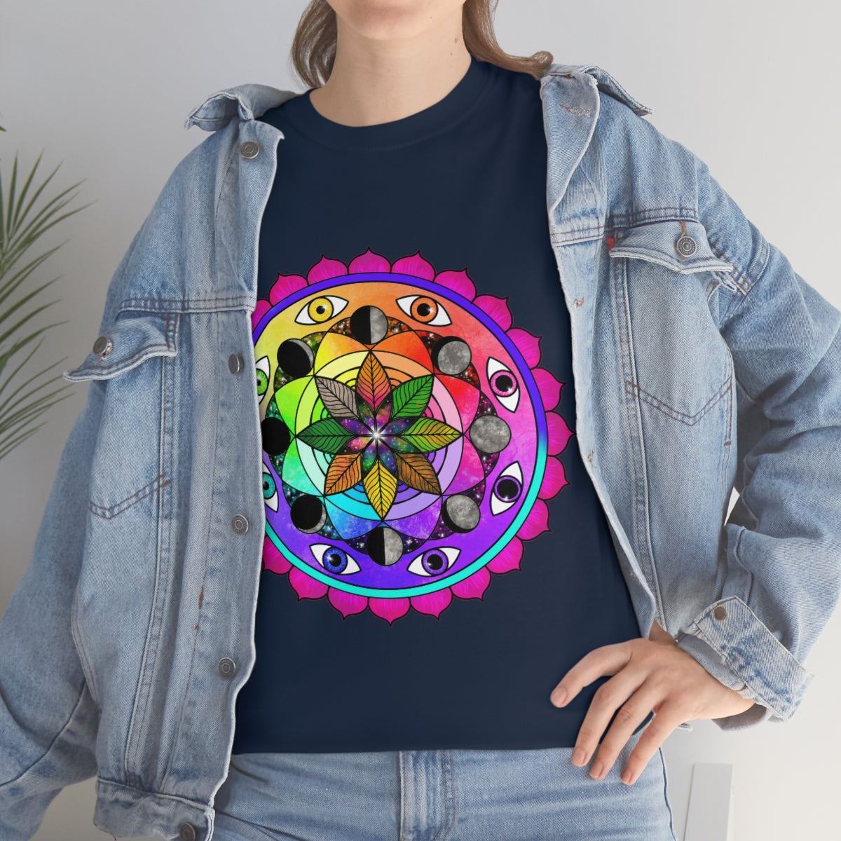 Rainbow Vision Mandala Cotton Shirt