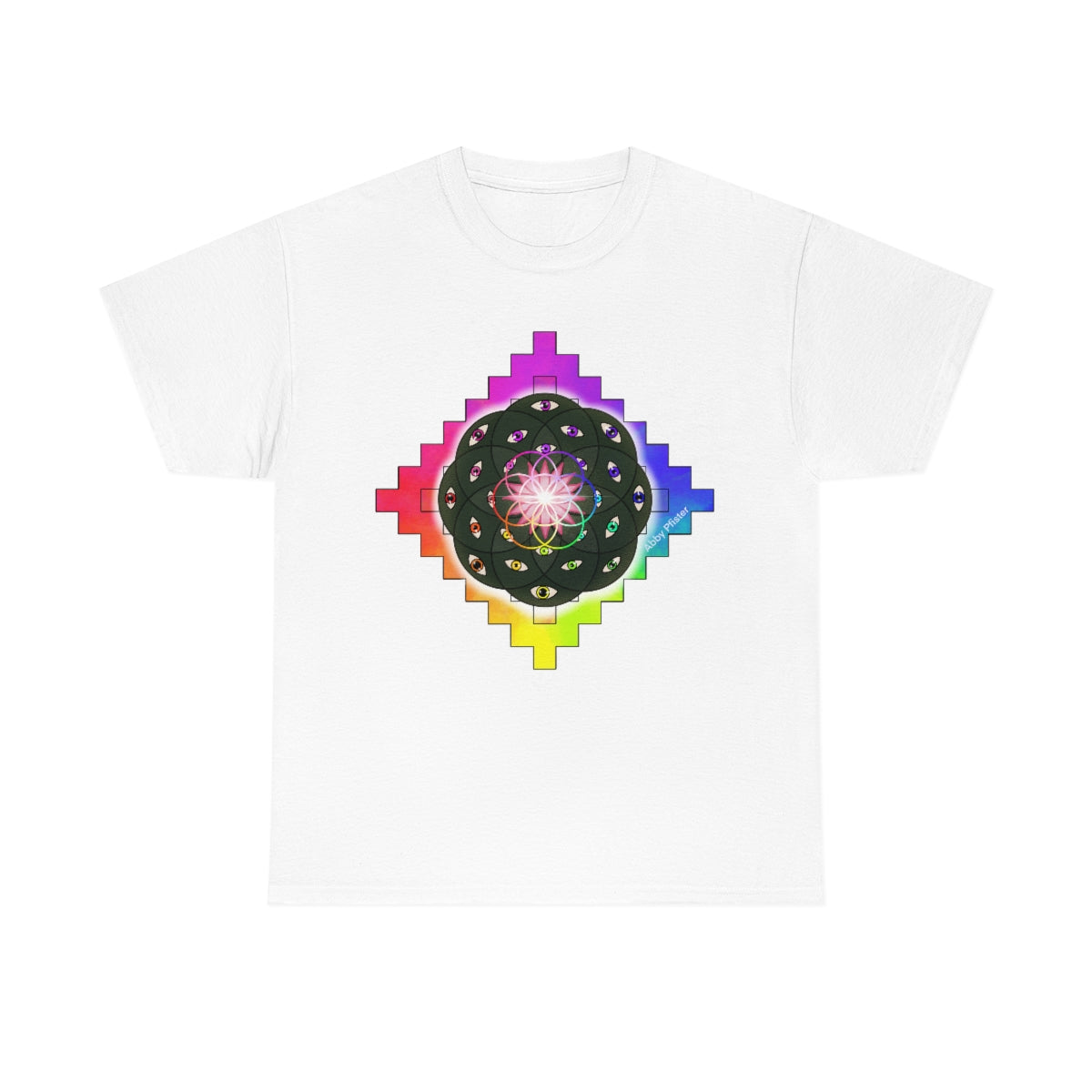 Geometric Cactus Heavy Cotton Tee
