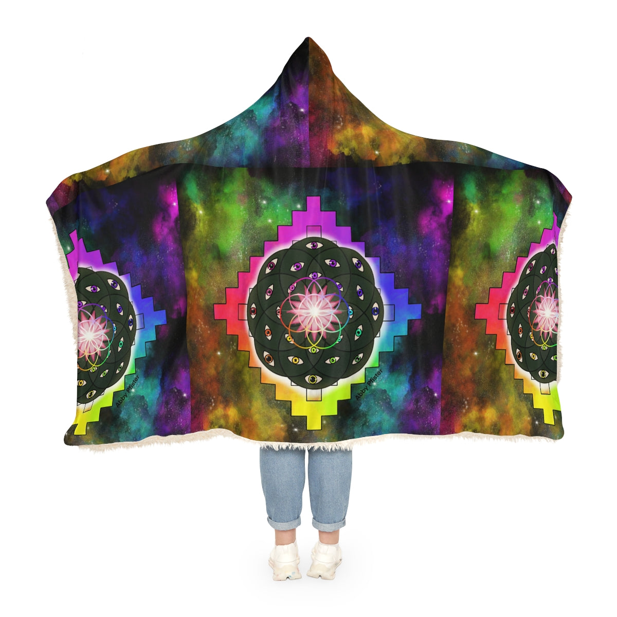 Geometric Cactus Snuggle Blanket