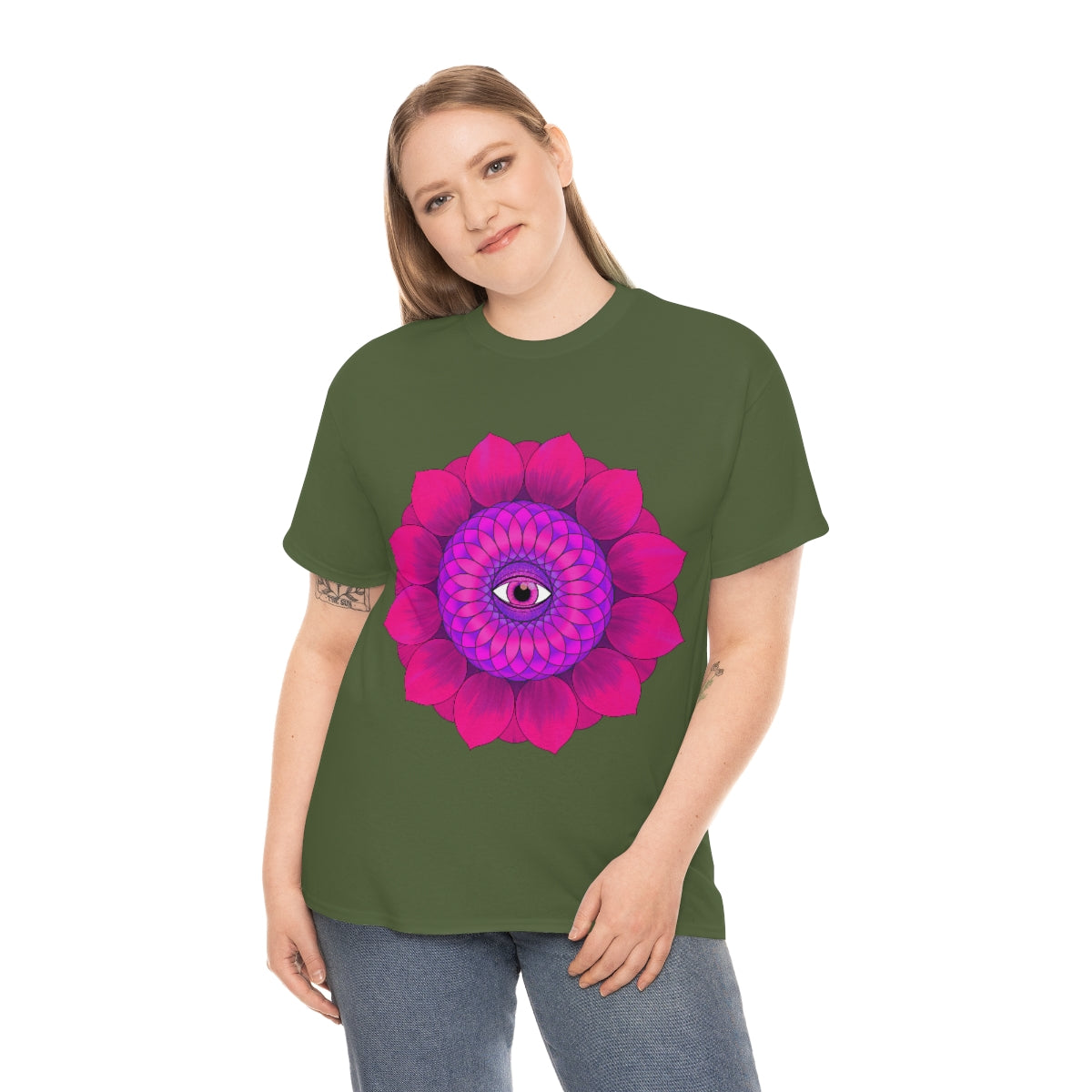 Mystic Pink Flower Cotton Shirt