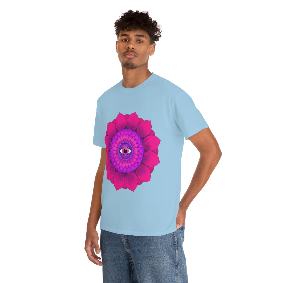 Mystic Pink Flower Cotton Shirt