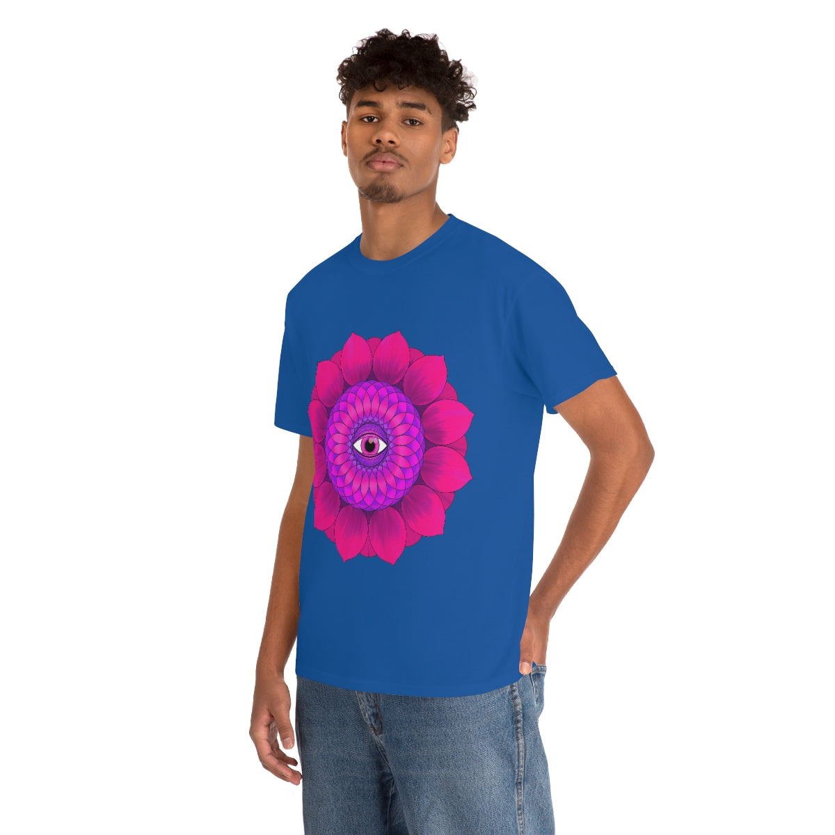Mystic Pink Flower Cotton Shirt