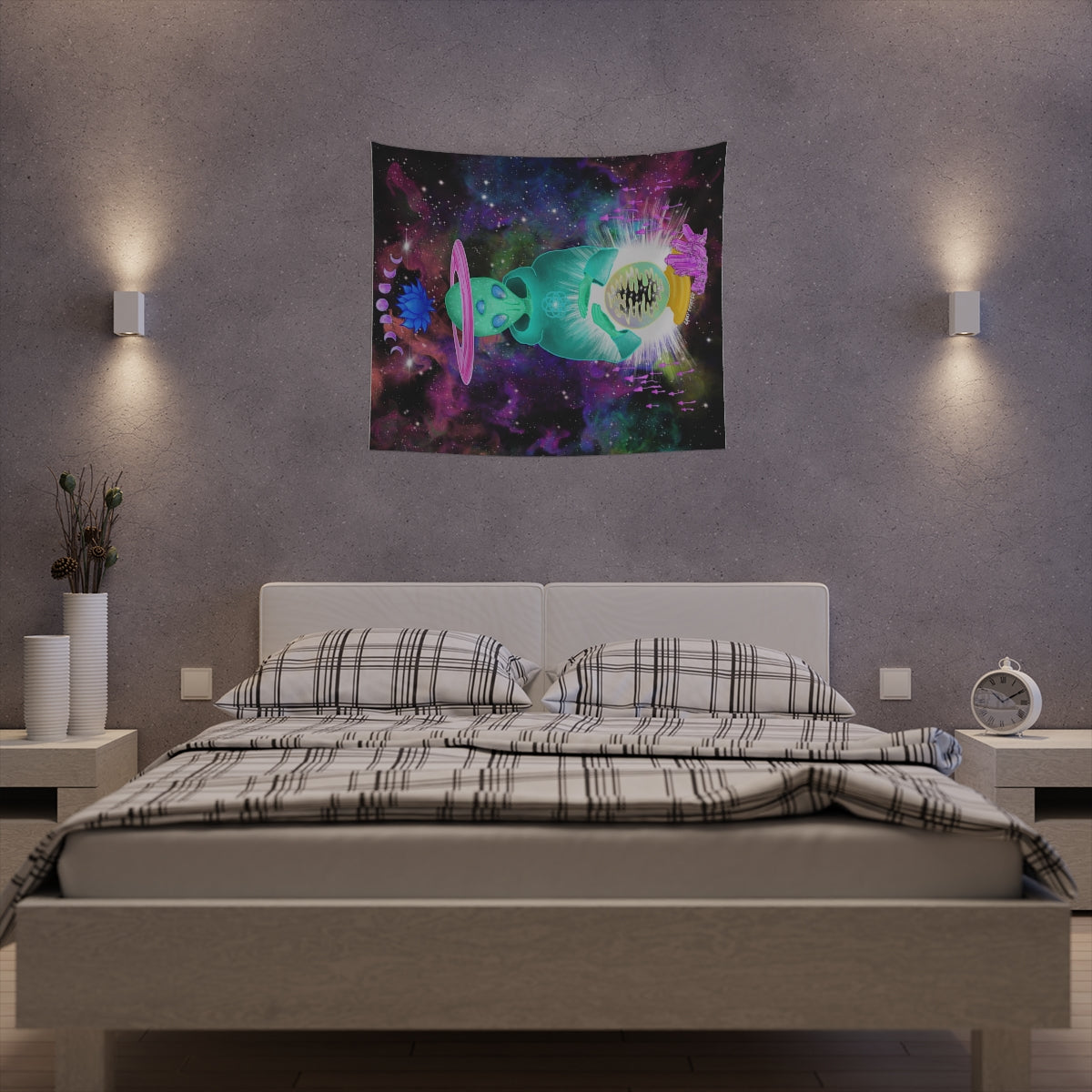 Ascended Alien  Wall Tapestry