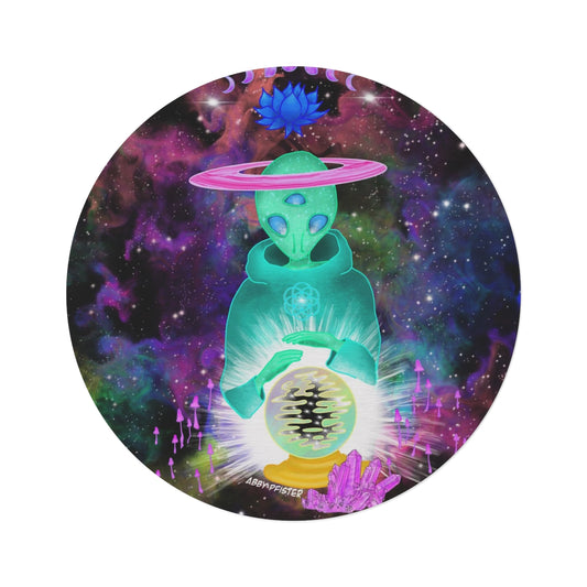Ascended Alien Large Round Area Rug
